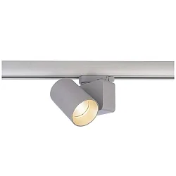 Projecteur triphasé NIHAL MINI adaptateur triphasé inclus IP20, argent gradable