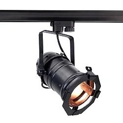 Projecteur triphasé STUDIO PAR 30 E27 IP20, noir  gradable