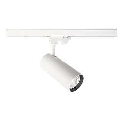 Projecteur triphasé HORUS 20W réglable, UGR < 19, commutable IP20, blanc mat 