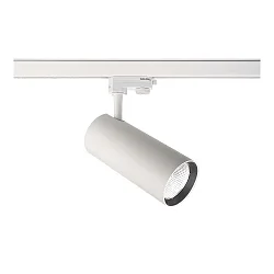 Projecteur triphasé HORUS 30W réglable, UGR < 19, commutable IP20, blanc mat 