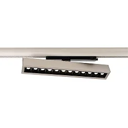 Projecteur triphasé ALNITAK IP20, argent, transparent