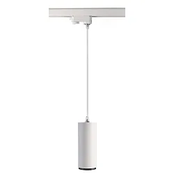 Projecteur triphasé LUCEA 10 IP20, transparent, blanc trafic gradable