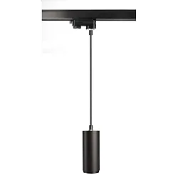 3-phase spot LUCEA 10 IP20, transparent, deep black dimmable