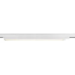 Luminaire triphasé LINEAR 60 IP20, mat, blanc trafic 