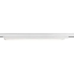 Luminaire triphasé LINEAR 60 IP20, mat, blanc trafic 