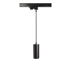Luminaire suspendu triphasé LUCEA DTW Dim-To-Warm IP20, noir profond gradable