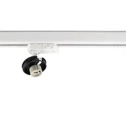 Projecteur triphasé CAN BASE MIX'N MATCH 1/3 sans abat-jour, pivotant à la cardan GU10 IP20, blanche