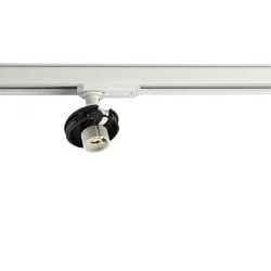 1-phase spot CAN BASE MIX'N MATCH 1/3 without shade, cardanic swivelling GU10 IP20, white