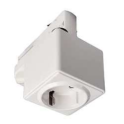 Adaptateur pour prise triphasé D LINE, blanche