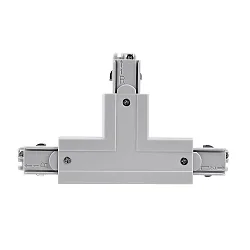 Accessories for 3-phase track system D LINE - T-coupler right-right-left with change mechanism, 220-240V AC, grey