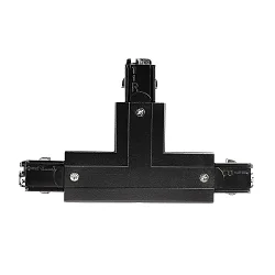 Accessories for 3-phase track system D LINE - T-coupler right-right-left with change mechanism, 220-240V AC, black