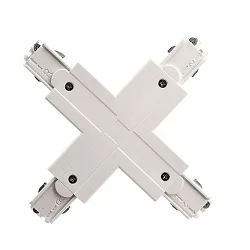 Connecteur en X triphasé D LINE, blanche
