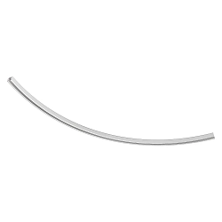 3-phase surface-mounted track D LINE / DALI CURVED 90° / RADIUS 1M left, 6-pole, traffic white