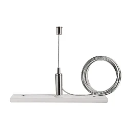 1-Suspension plafonnier monophasé D ONE, blanc trafic