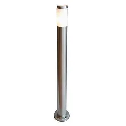 Lampadaire d’extérieur NOVA sans capteur E27 IP33, argent, blanche