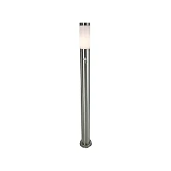 Lampadaire d’extérieur NOVA V avec capteur E27 IP33, argent, blanche