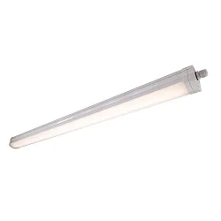 Luminaire pour locaux humides TRI PROOF MOTION 840 HF - 1145MM avec capteur, résistant aux chocs, commutable IP65, blanc mat 