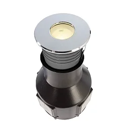 Projecteur encastré ALZIRR II rayonnement symétrique IP67, argent gradable