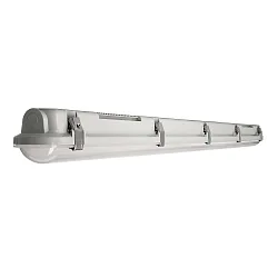 Luminaire pour locaux humides TRI PROOF BASIC 121CM / 36W 840 ON-OFF résistant aux chocs, commutable IP65, gris clair 