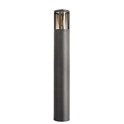 Borne d'éclairage FACADO II 650MM TONED rond E27 IP65, gris foncé, mat gradable