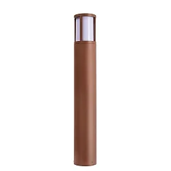 Borne d'éclairage FACADO II 650MM OPAL rond E27 IP65, mat, rouille gradable