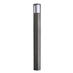 Borne d'éclairage FACADO II 1000MM OPAL rond E27 IP65, gris foncé, mat gradable