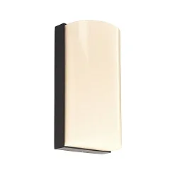 Luminaire mural d’extérieur GRUMIUM rond IP54, gris foncé, satiné, blanche