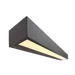 Luminaire mural d'extérieur LINEAR II DOUBLE IP65, gris foncé, laiteux