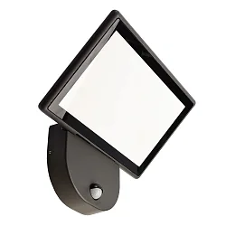 Luminaire mural d'extérieur ALKES L MOTION avec détecteur de mouvement IP65, gris foncé 