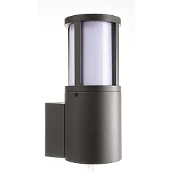 Luminaire mural d’extérieur FACADO II ROUND OPAL rond E27 IP65, gris foncé, mat gradable