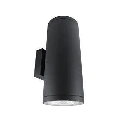 Projecteur de façade SHORELINE PRO ROUND 140 UP&DOWN à 2 flammes, rond, CCT Switch IP65, gris foncé gradable
