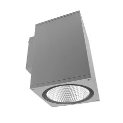 Projecteur de façade SHORELINE PRO SQUARE 140 DOWN à 1 flamme, angulaire, CCT Switch IP65, gris clair gradable