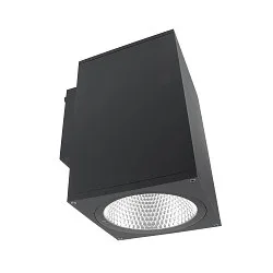 Projecteur de façade SHORELINE PRO SQUARE 140 DOWN à 1 flamme, angulaire, CCT Switch IP65, gris foncé gradable