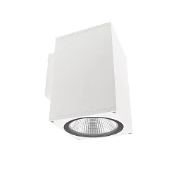 Projecteur de façade SHORELINE PRO SQUARE 140 DOWN à 1 flamme, angulaire, CCT Switch IP65, blanche gradable
