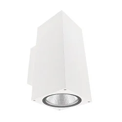 Projecteur de façade PRO SQUARE 100 UP&DOWN à 2 flammes, angulaire, CCT Switch IP65, blanche gradable