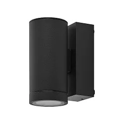 Projecteur de façade SHORELINE PRO GU10 ROUND à 1 flamme, cylindrique, avec douille GU10 IP65, gris foncé