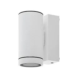 Projecteur de façade SHORELINE PRO GU10 ROUND à 1 flamme, cylindrique, avec douille GU10 IP65, blanche