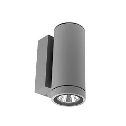 Projecteur de façade SHORELINE PRO ROUND 68 DOWN à 1 flamme, rond, CCT Switch IP65, gris clair gradable