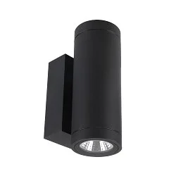 Projecteur de façade SHORELINE PRO ROUND 68 UP&DOWN à 2 flammes, rond, CCT Switch IP65, gris foncé gradable
