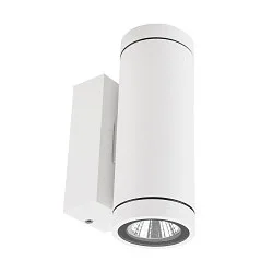 Projecteur de façade SHORELINE PRO ROUND 68 UP&DOWN à 2 flammes, rond, CCT Switch IP65, blanche gradable