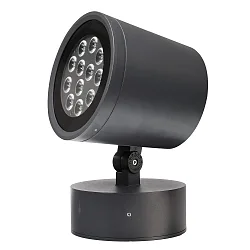Projecteur d'extérieur COLT 36W RGBWW RGBW, inclinable, avec optique de lentille IP65, gris foncé gradable