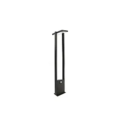 Lampadaire solaire SOLAR PREMIUM I pivotant, avec capteur IP54, gris foncé 
