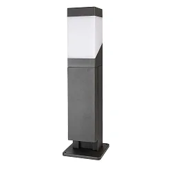 Colonne lumineuse à douille KUKUI PUKA 2 voies, angulaire, commutable E27 IP54, gris foncé 