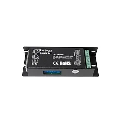 Contrôleur DMX DIMMER R-DMX 3+1 constante de tension, noir 