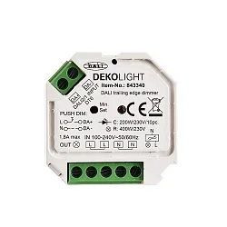 Variateur DALI / TRIAC 400W contrôlable par DALI, 1 canal, blanche