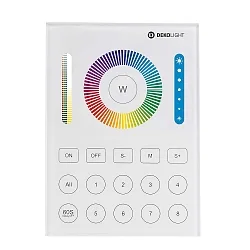 Télécommande RF-SMART SINGLE/CCT/RGB/RGBW/RGB+CCT 8 canaux, blanche