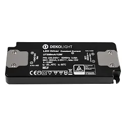 Driver de LED FLAT CC UT350MA courant constant, commutable, anthrazit, noir 