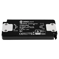 Unité d’alimentation Led FLAT CC UT350mA/20W courant constant, noir