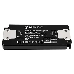 Unité d’alimentation Led FLAT CC UT700mA/12W courant constant, noir