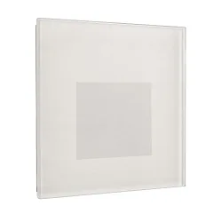 Cover SQUARE for recessed LED wall luminaire ALWAID, misty, white